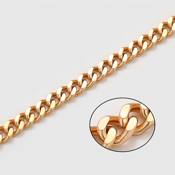 Chunky Chain Bracelet | 18K Gold Plated Luxury Jewelry - Picture 7 of 12